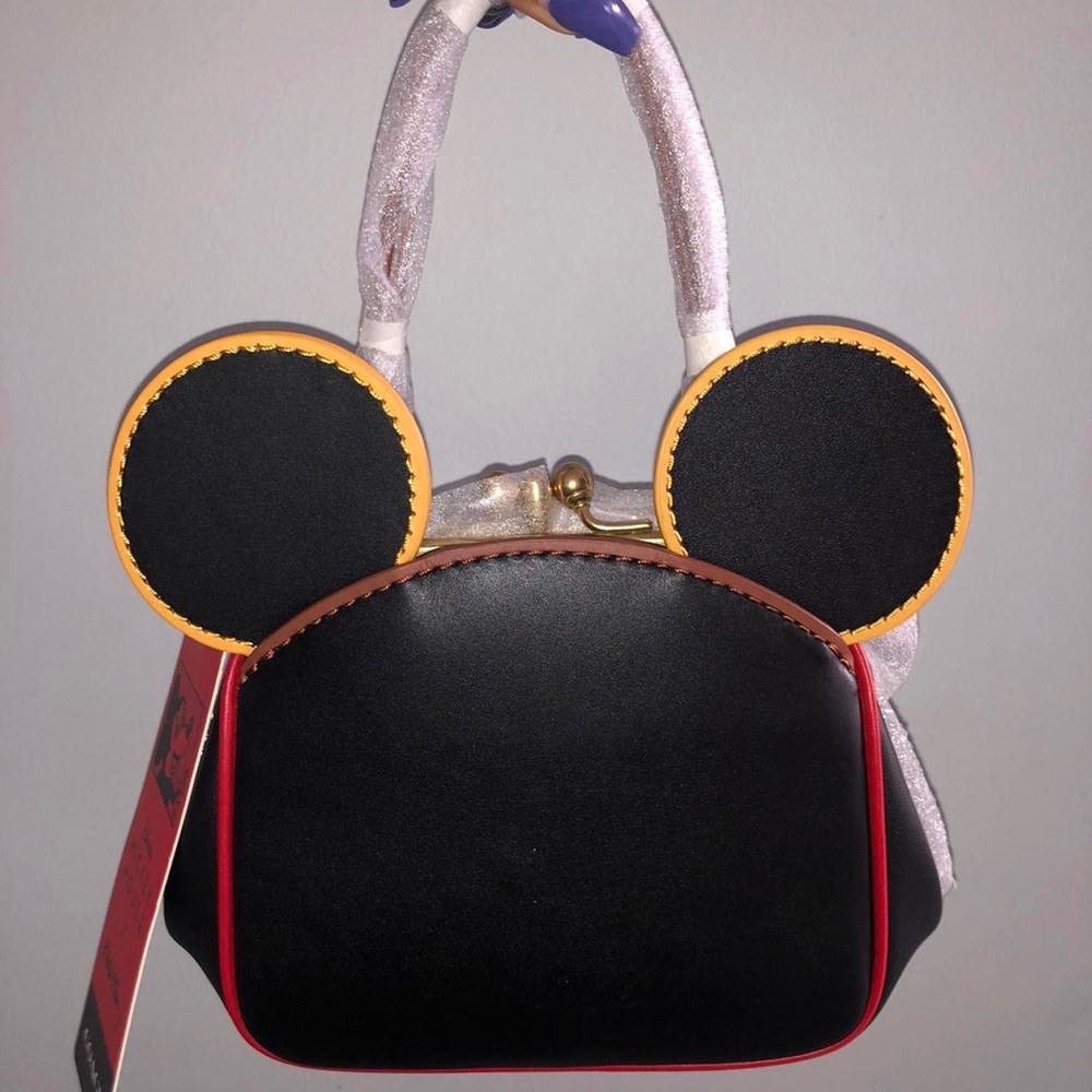 Coach Disney Mickey Mouse X Keith Haring Kisslock Bag - Picture 6 of 8